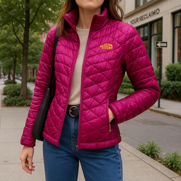 The North Face Jackets & Blazers - The North Face ThermoBall Jacket Magenta w/ Tie-Dye Lining Size Small